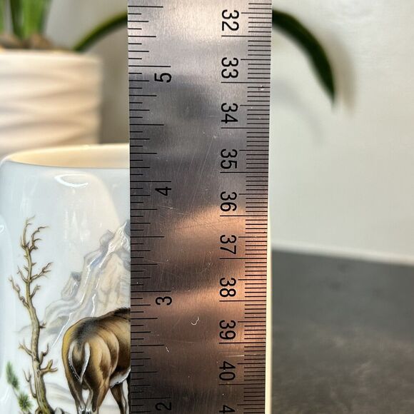 Vintage Plankenhammer Bavaria Pottery‎ Hunting Ibex Mountain Mug Cup Tankard - Picture 8 of 8